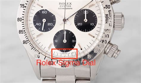 sigma dial rolex significato|rolex sigma dial history.